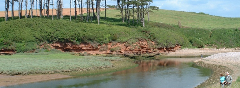 The River Otter at Budleigh Salterton