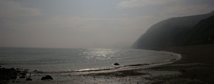 Jacob's Ladder Beach, Sidmouth on a warm spring day, Mrach 2007.