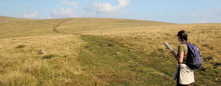 A Dartmoor landscape on a warm September day with hazy sunshine.