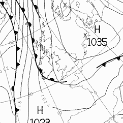 Met Office chart for the 14th October 2011