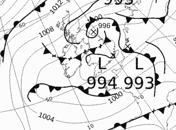 Met Office chart for the 19th March 2013