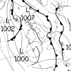 Met Office chart for the 26th August 2011