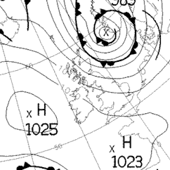 Met Office chart for the 29th August 2011