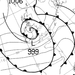 Met Office chart for the 5th September 2011 at 00:00 