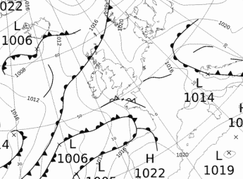 Met Office chart for the 7th May 2013
